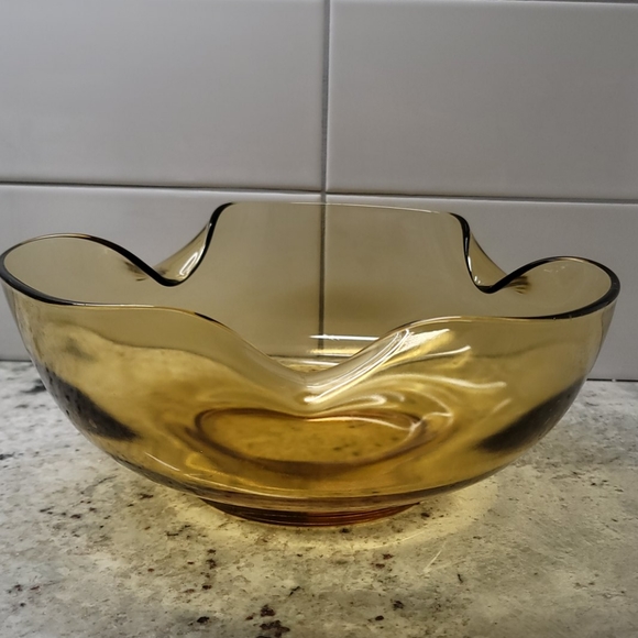 Vintage Anchor Hocking amber bowls set - Picture 6 of 6